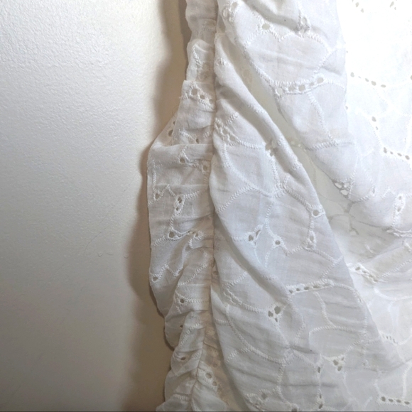 Lioness White Embroidery Senorita Ties Straps Mini Bodycon Dress - Picture 6 of 8